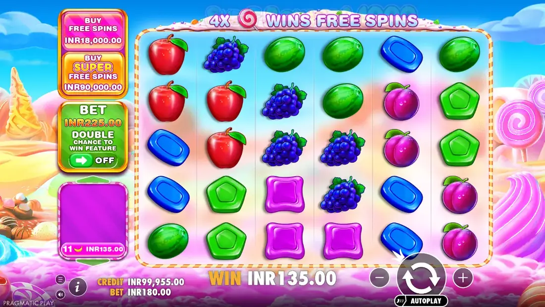 डेमो में Sweet Bonanza 1000 का एक स्पिन